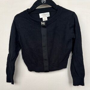 Kate Spade 2T Black Sweater with Bow Accent